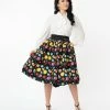 Unique Vintage Planets Swing Skirt