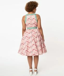 Unique Vintage Maxine Mushroom Dress