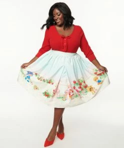 Unique Vintage X Strawberry Shortcake Garden Party Skirt