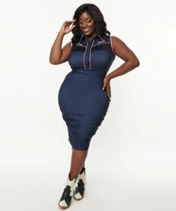 Unique Vintage Western Fringed Wiggle Dress