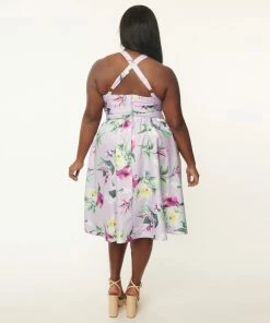 Unique Vintage Floral Lombard Dress