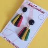 Bow & Crossbones Adelaide Fan Earrings