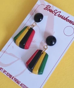 Bow & Crossbones Adelaide Fan Earrings