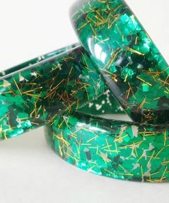 Accessories Bow & Crossbones Billie Lucite Confetti Bracelet - Mojito