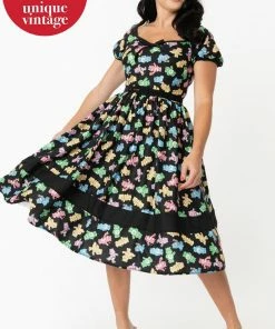 Unique Vintage X Care Bears Hannah Playtime Swing Dress