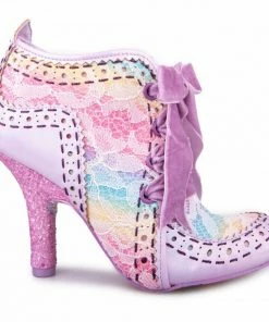 Irregular Choice Abigail's 3rd Party Shoes - Pink Pastel Rainbow