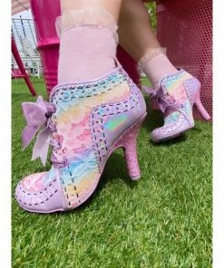 Irregular Choice Abigail's 3rd Party Shoes - Pink Pastel Rainbow
