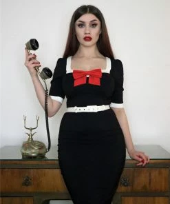 Collectif Sadie 50s Pencil Dress 16 Collectif Sadie 50s Pencil Dress