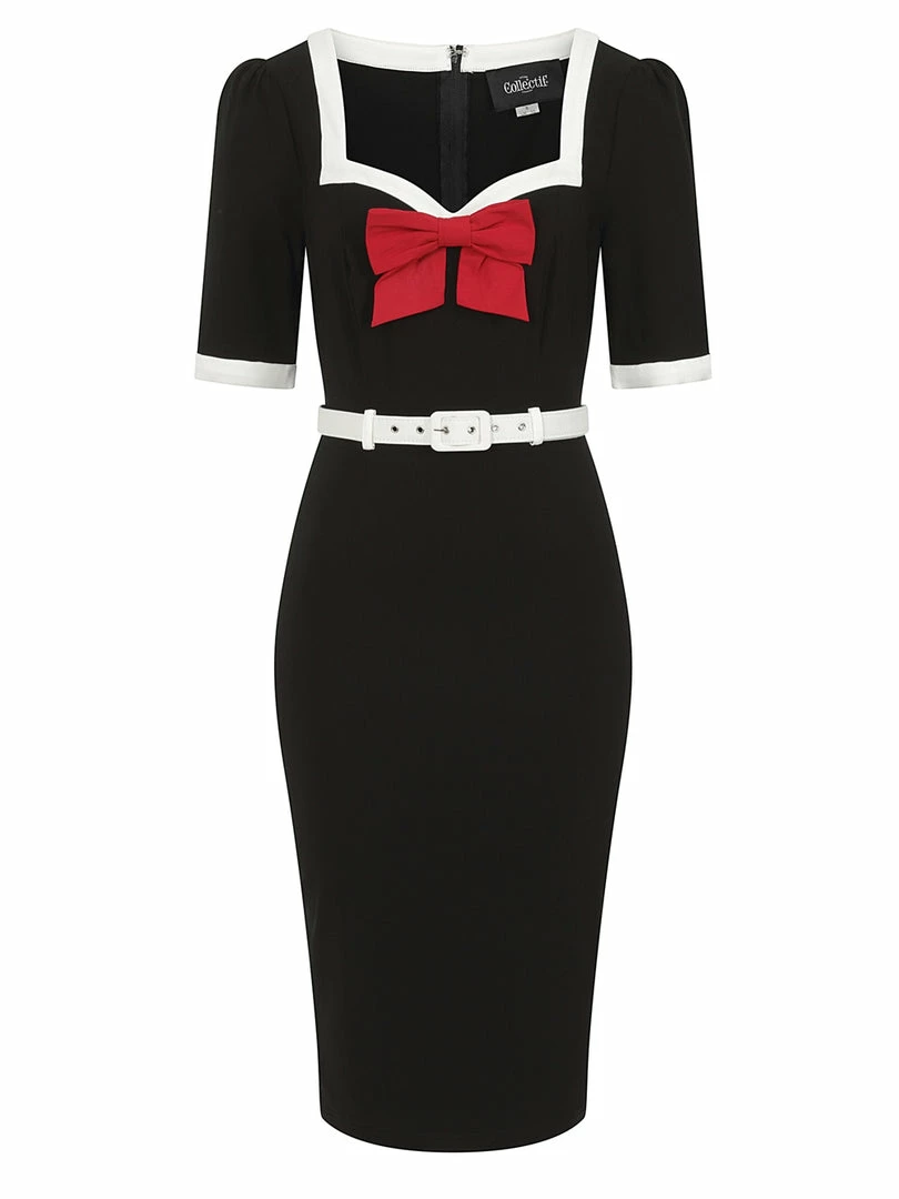 Collectif Sadie 50s Pencil Dress 4 Collectif Sadie 50s Pencil Dress