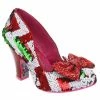 Irregular Choice Nick Of Time Shoes - Red & White