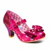 Irregular Choice Snow Drop Shoes - Red/Burgundy