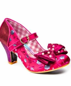 Irregular Choice Snow Drop Shoes - Red/Burgundy