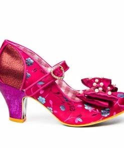 Irregular Choice Snow Drop Shoes - Red/Burgundy