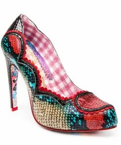Irregular Choice Dare You Shoes - Black/Red