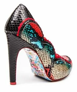 Irregular Choice Dare You Shoes - Black/Red 9 Irregular Choice Dare You Shoes - Black/Red