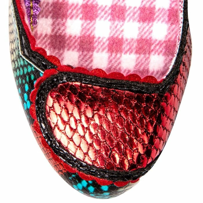 Irregular Choice Dare You Shoes - Black/Red 7 Irregular Choice Dare You Shoes - Black/Red