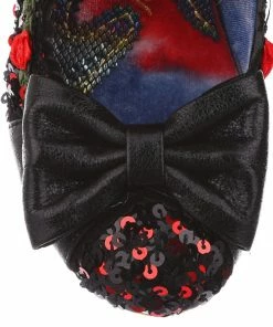 Irregular Choice Trellis Shoes - Black/Red