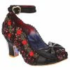 Irregular Choice Trellis Shoes - Black/Red
