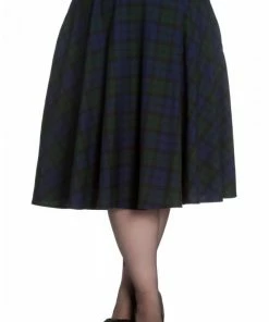 Hell Bunny Doralee Tartan Swing Skirt