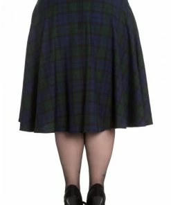 Hell Bunny Doralee Tartan Swing Skirt