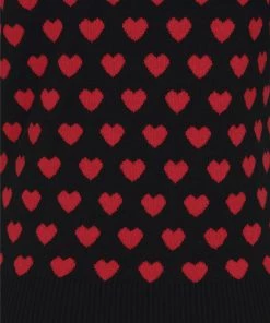 Collectif Chrissie Heart Knitted Top