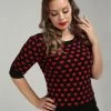 Collectif Chrissie Heart Knitted Top