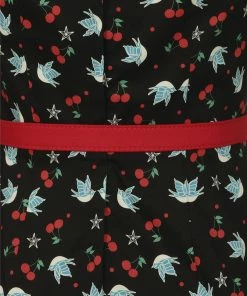 Collectif Meg Swallows & Cherries Pencil Dress 9 Collectif Meg Swallows & Cherries Pencil Dress