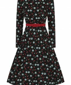 Collectif Meg Swallows & Cherries Swing Dress