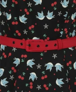 Collectif Meg Swallows & Cherries Swing Dress