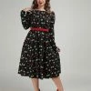 Collectif Meg Swallows & Cherries Swing Dress
