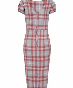Collectif Demira Princess Check Pencil Dress 9 Collectif Demira Princess Check Pencil Dress