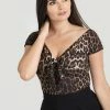 Hell Bunny Feline Top - Leopard