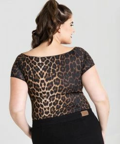 Hell Bunny Feline Top - Leopard