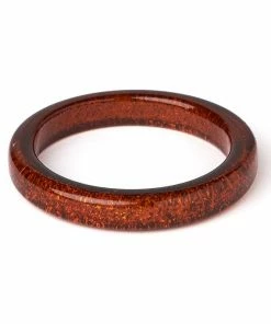 Splendette Bronze Glitter Bangle