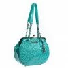 Lux De Ville Ahoy Kiss Lock Bag - Mermaid Blue Sparkle 1 Lux De Ville Ahoy Kiss Lock Bag - Mermaid Blue Sparkle