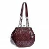 Lux De Ville Ahoy Kiss Lock Bag - Burgundy Crinkle Patent 2 Lux De Ville Ahoy Kiss Lock Bag - Burgundy Crinkle Patent