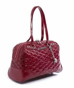 Lux De Ville Temptress Tote Medium - Red Crinkle Patent