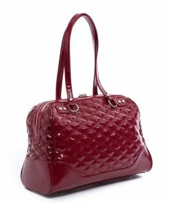 Lux De Ville Temptress Tote Medium - Red Crinkle Patent