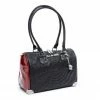 Lux De Ville Maltese Medium Tote - Black & Red Rum Sparkle 2 Lux De Ville Maltese Medium Tote - Black & Red Rum Sparkle