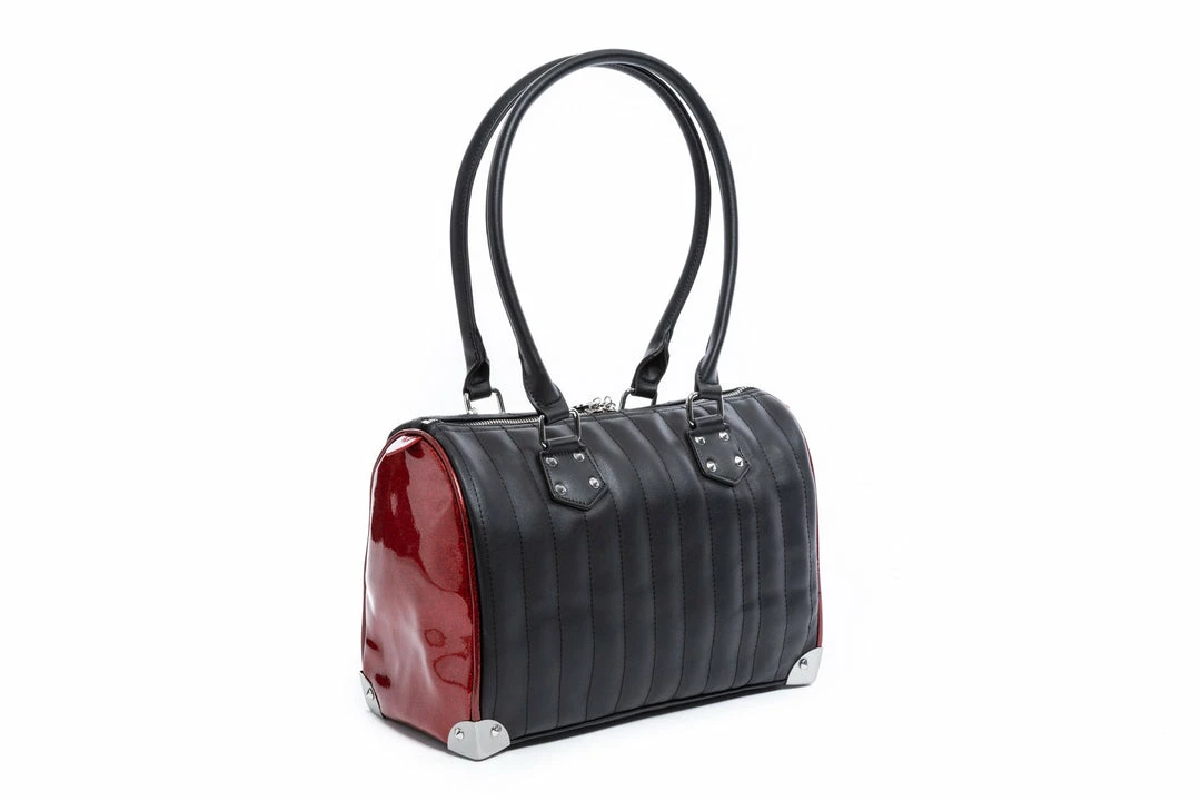 Lux De Ville Maltese Medium Tote - Black & Red Rum Sparkle 4 Lux De Ville Maltese Medium Tote - Black & Red Rum Sparkle