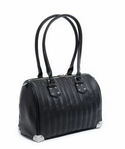 Lux De Ville Maltese Medium Tote - Black Matte