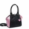 Lux De Ville Lady Lux Medium Tote - Black & Bashful Blush Sparkle