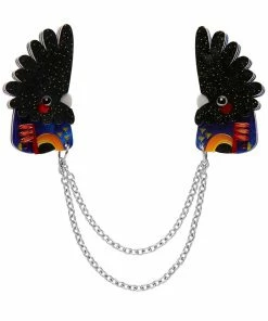 Erstwilder X Pete Cromer The Rare Red-Tail Cockatoo Cardigan Clips