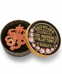 Erstwilder Art Nouveau Octopode's Abode Brooch