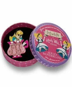 Erstwilder Kitschy Witch Alice's Wonderland Always Tea Time, Alice Brooch