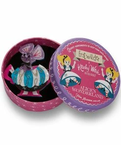 Erstwilder Kitschy Witch Alice's Wonderland What The Doormouse Said Brooch