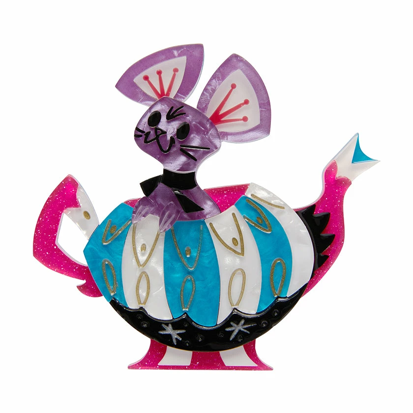 Erstwilder Kitschy Witch Alice's Wonderland What The Doormouse Said Brooch 3 Erstwilder Kitschy Witch Alice's Wonderland What The Doormouse Said Brooch