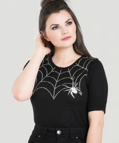 Hell Bunny Black Widow Sweater