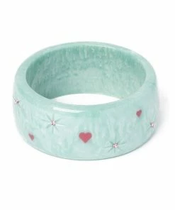 Splendette Valentine's Baby Doll Starburst Bangle Extra Wide - Duchess