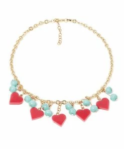 Splendette Valentine's Baby Doll Heart Necklace